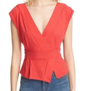 Free People NWT Hemingway tee in tulip  